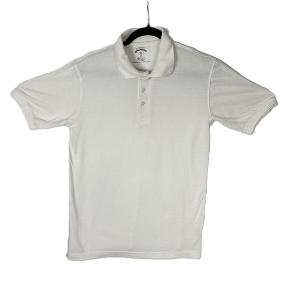 Classic School Uniform Boys/Teen White Polo Shirt - Picture 1 of 5
